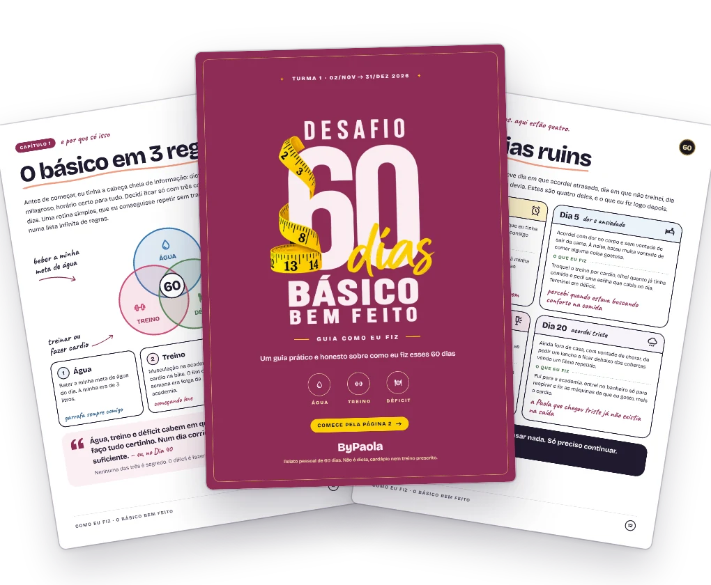 Capa e páginas reais do Guia Básico Bem Feito