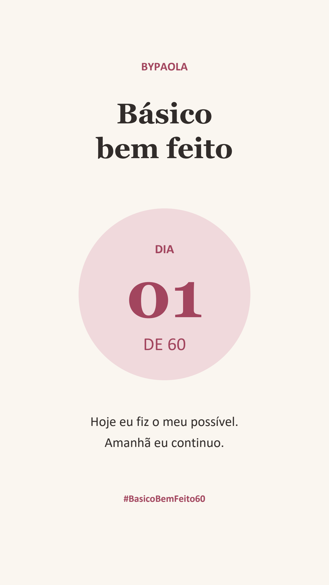 Card real do Dia 01 do kit de stories