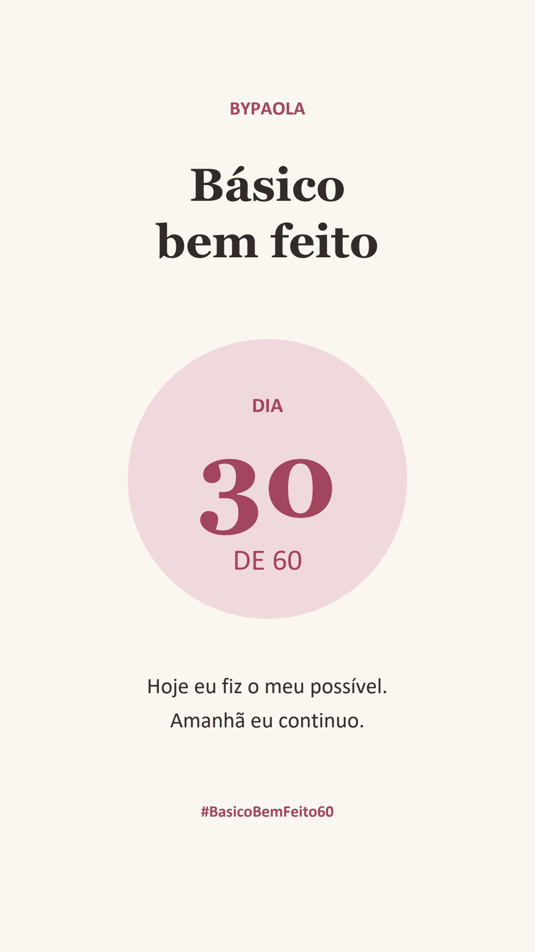 Card real do Dia 30 do kit de stories